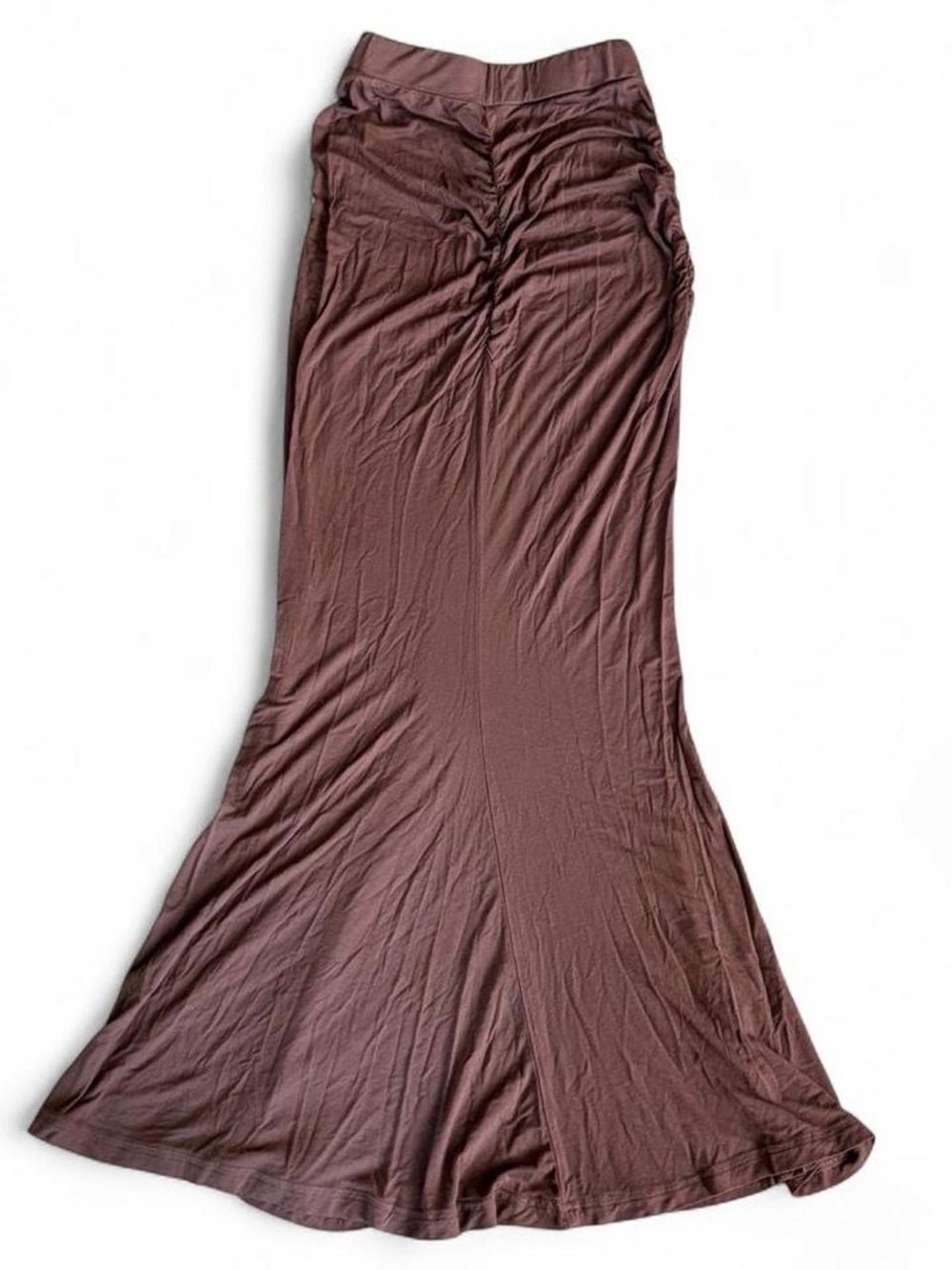 Women's Maxi Flared Skirt in Dusty Brown